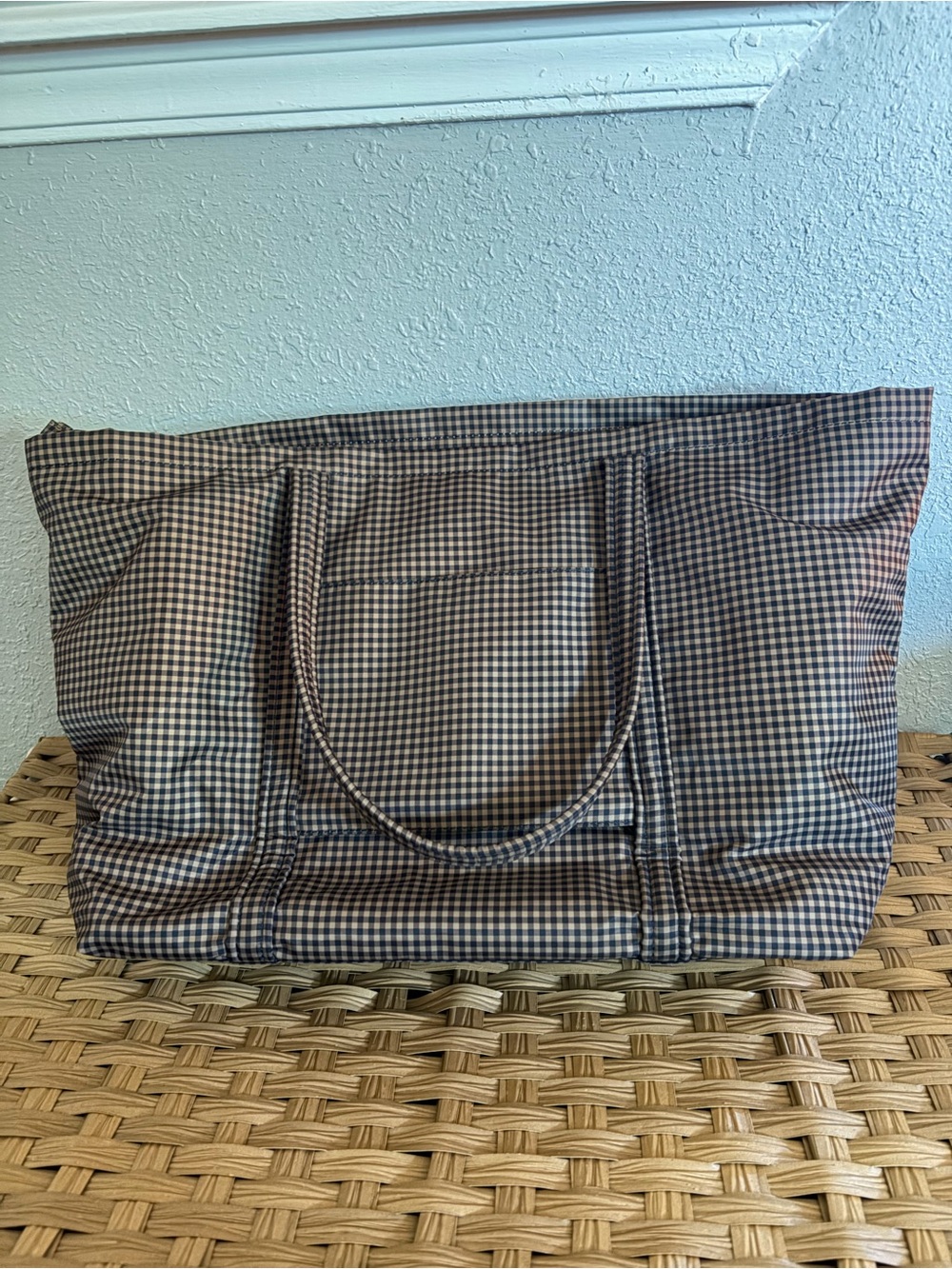 Loeffler Randal Dina Travel Tote Brown/Black Check - Picture 4 of 7